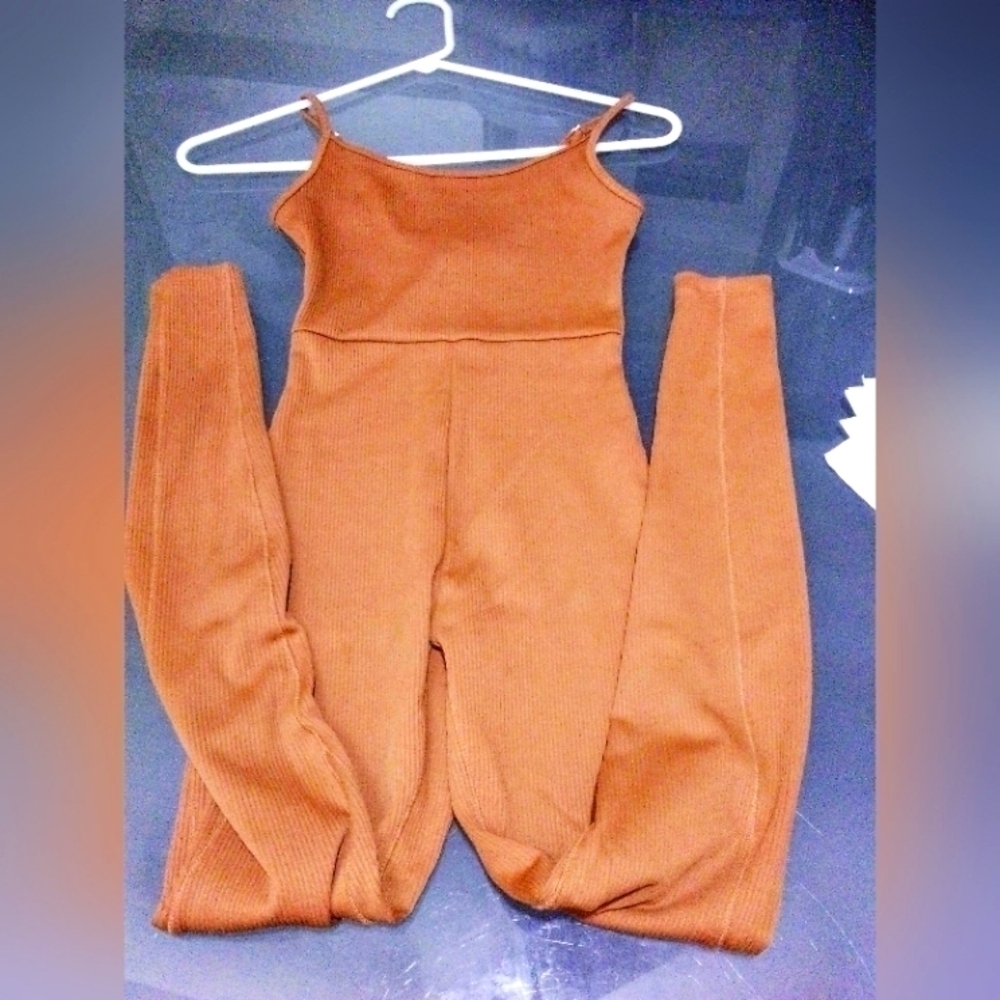 Wild fable one piece romper jumpsuit/catsuit size xs rust color nwot